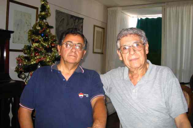 Dante Grela con Alcides Lanza - Rosario 2002